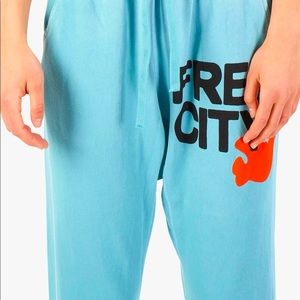FREECITYLARGE SUNFADES BLUE POOL SWEATPANT -XXL